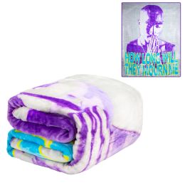 Plush Throw Blanket - 2Pac Mourn Me - QUEEN BED 79"x 95" - Faux Fur Blanket For Beds, Sofa, Couch, Picnic, Camping