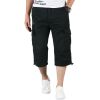 Men Cargo Shorts Capri Pant Shortenable with Zipper